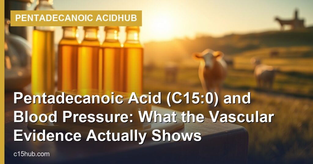Pentadecanoic Acid (C15:0) and Blood Pressure: What the Vascular Evidence Actually Shows - Pentadecanoic AcidHub
