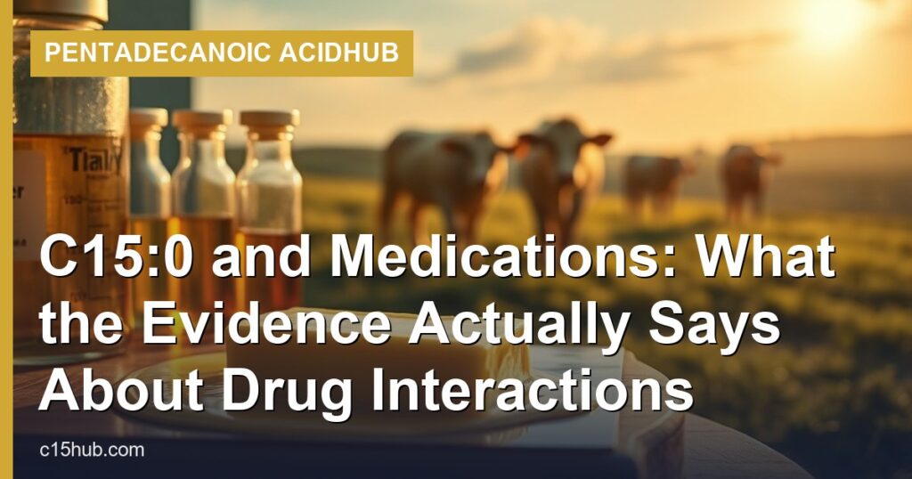 C15:0 and Medications: What the Evidence Actually Says About Drug Interactions - Pentadecanoic AcidHub