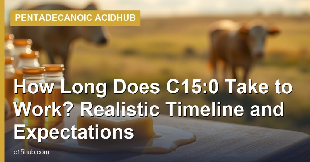 How Long Does C15:0 Take to Work? Realistic Timeline and Expectations - Pentadecanoic AcidHub