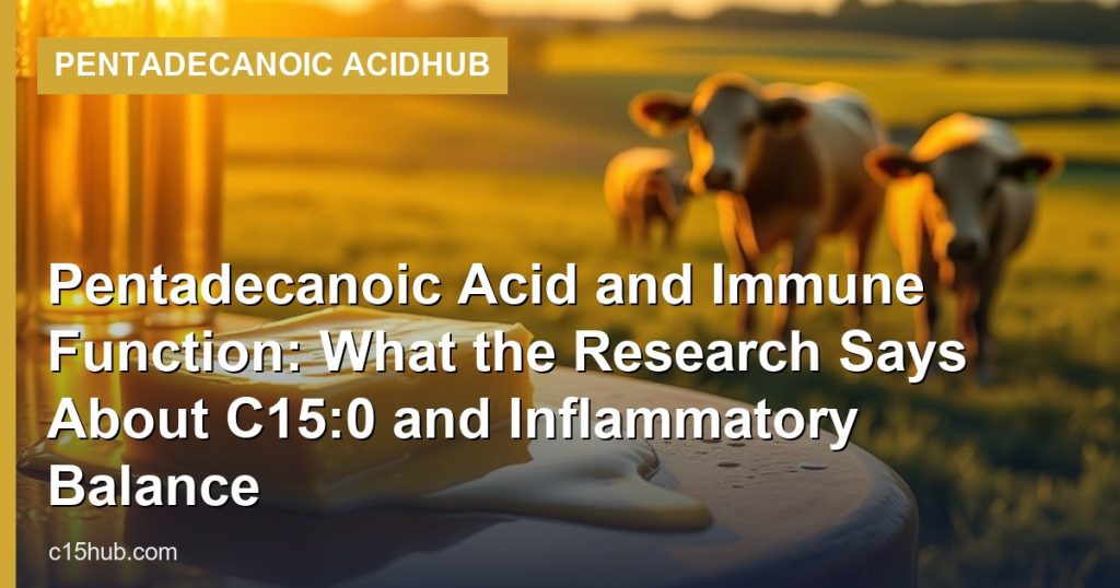 Pentadecanoic Acid and Immune Function: What the Research Says About C15:0 and Inflammatory Balance - Pentadecanoic AcidHub