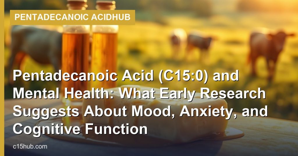 Pentadecanoic Acid (C15:0) and Mental Health: What Early Research Suggests About Mood, Anxiety, and Cognitive Function - Pentadecanoic AcidHub