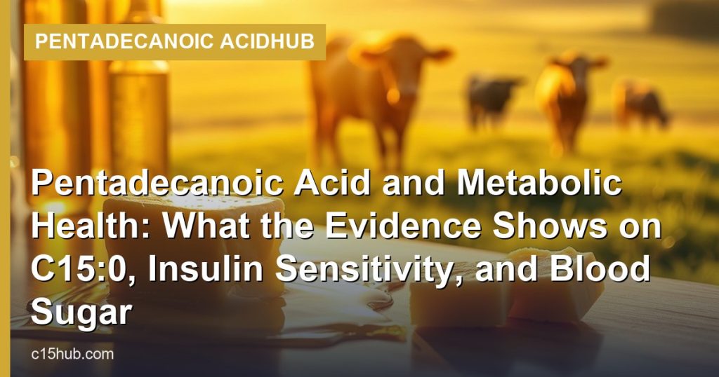 Pentadecanoic Acid and Metabolic Health: What the Evidence Shows on C15:0, Insulin Sensitivity, and Blood Sugar - Pentadecanoic AcidHub