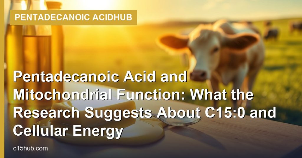 Pentadecanoic Acid and Mitochondrial Function: What the Research Suggests About C15:0 and Cellular Energy - Pentadecanoic AcidHub