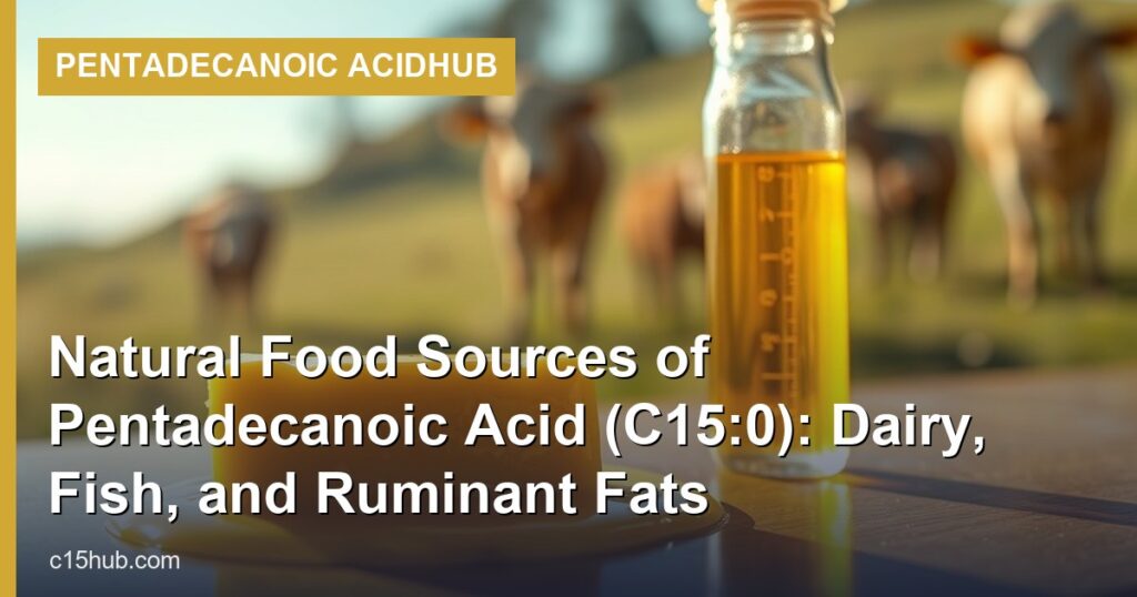Natural Food Sources of Pentadecanoic Acid (C15:0): Dairy, Fish, and Ruminant Fats - Pentadecanoic AcidHub