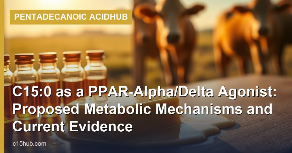 C15:0 as a PPAR-Alpha/Delta Agonist: Proposed Metabolic Mechanisms and Current Evidence - Pentadecanoic AcidHub