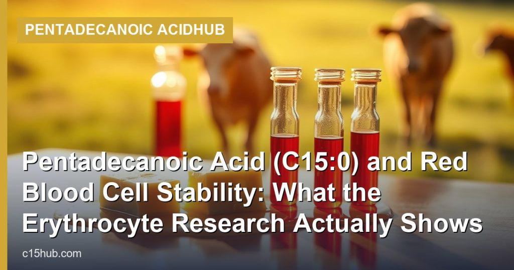 Pentadecanoic Acid (C15:0) and Red Blood Cell Stability: What the Erythrocyte Research Actually Shows - Pentadecanoic AcidHub