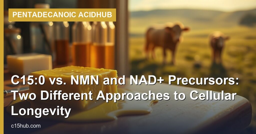 C15:0 vs. NMN and NAD+ Precursors: Two Different Approaches to Cellular Longevity - Pentadecanoic AcidHub