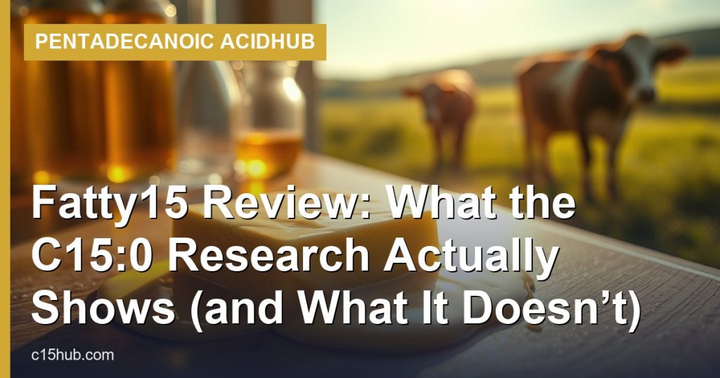 Fatty15 Review: What the C15:0 Research Actually Shows (and What It Doesn’t) - Pentadecanoic AcidHub