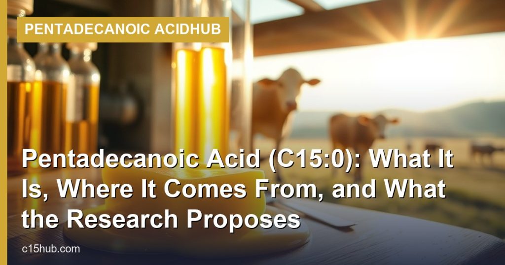 Pentadecanoic Acid (C15:0): What It Is, Where It Comes From, and What the Research Proposes - Pentadecanoic AcidHub