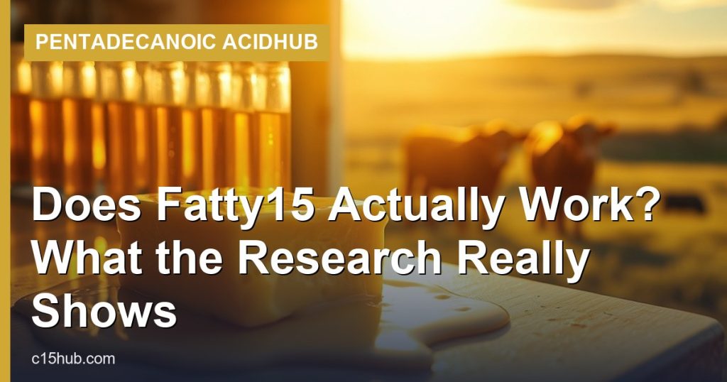 Does Fatty15 Actually Work? What the Research Really Shows - Pentadecanoic AcidHub
