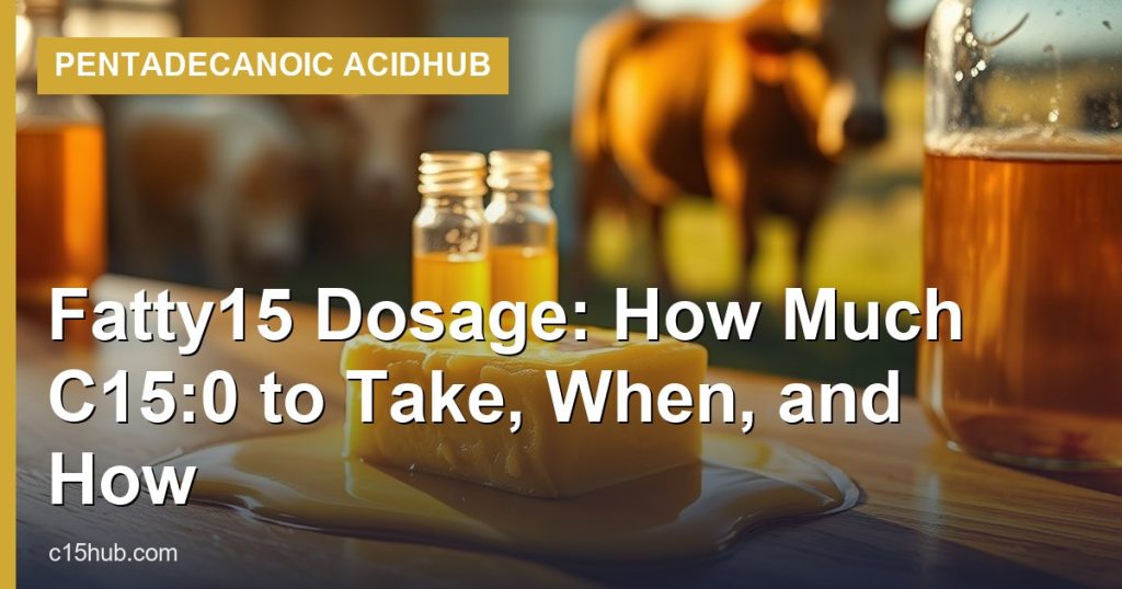 Fatty15 Dosage: How Much C15:0 to Take, When, and How - Pentadecanoic AcidHub