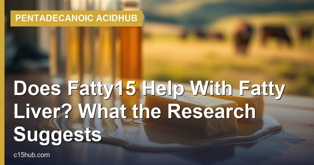 Does Fatty15 Help With Fatty Liver? What the Research Suggests - Pentadecanoic AcidHub