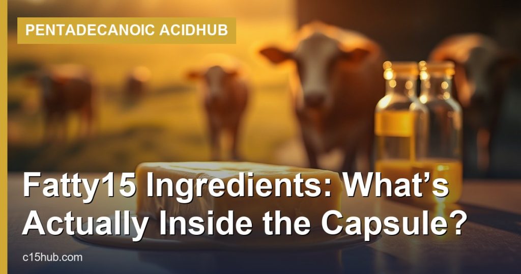 Fatty15 Ingredients: What’s Actually Inside the Capsule? - Pentadecanoic AcidHub