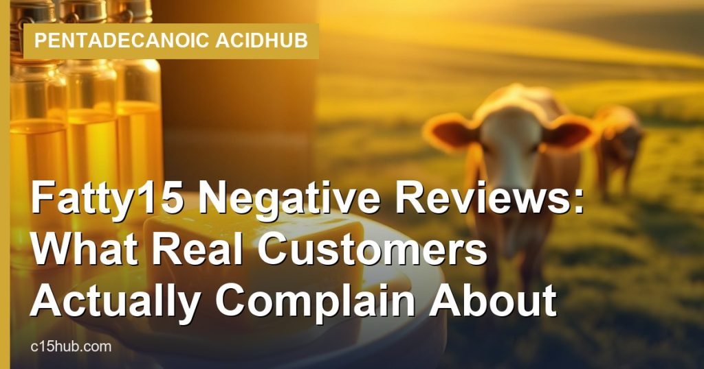 Fatty15 Negative Reviews: What Real Customers Actually Complain About - Pentadecanoic AcidHub