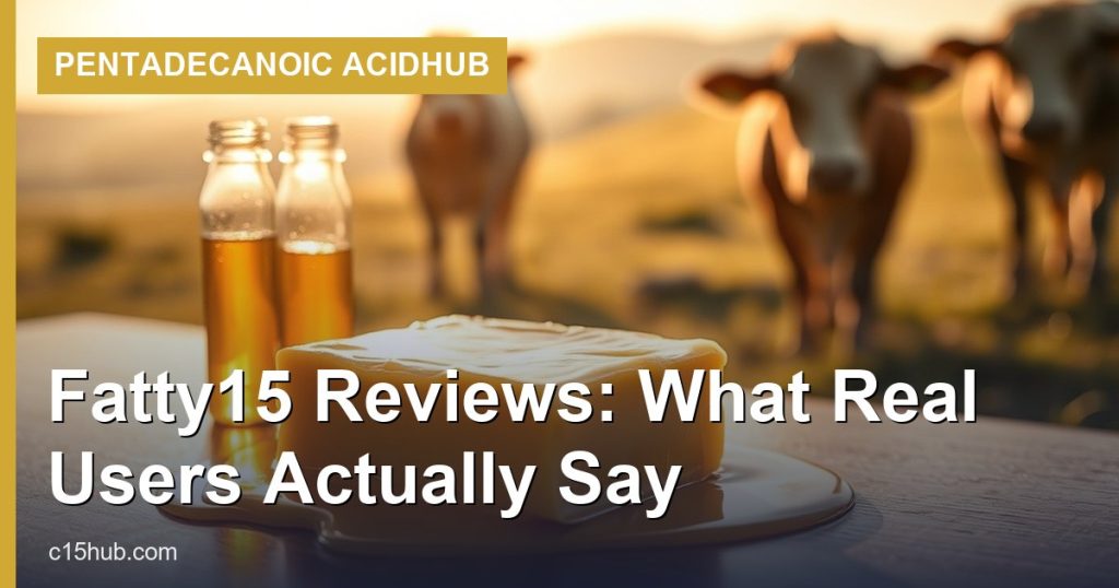 Fatty15 Reviews: What Real Users Actually Say - Pentadecanoic AcidHub