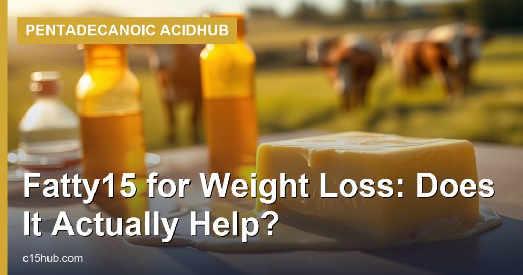 Fatty15 for Weight Loss: Does It Actually Help? - Pentadecanoic AcidHub
