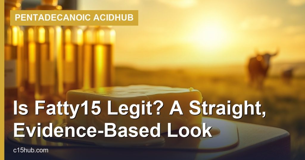 Is Fatty15 Legit? A Straight, Evidence-Based Look - Pentadecanoic AcidHub