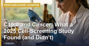 C15:0 and Cancer: What a 2025 Cell-Screening Study Found (and Didn’t)