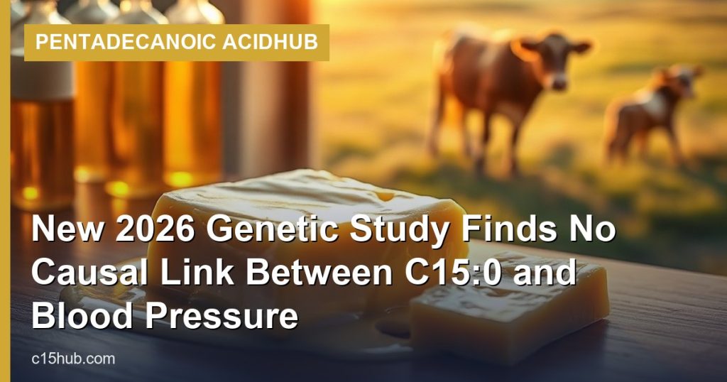 New 2026 Genetic Study Finds No Causal Link Between C15:0 and Blood Pressure - Pentadecanoic AcidHub