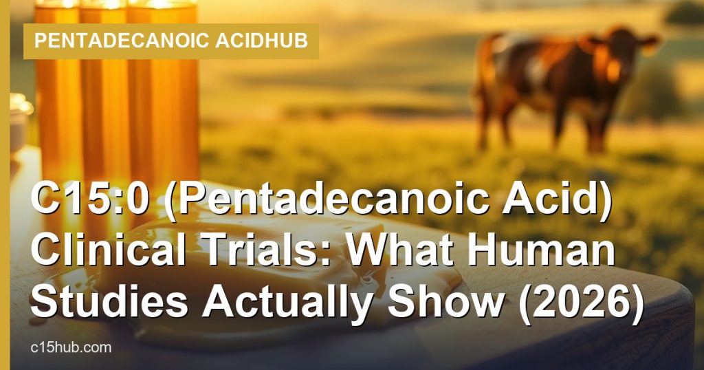 C15:0 (Pentadecanoic Acid) Clinical Trials: What Human Studies Actually Show (2026) - Pentadecanoic AcidHub