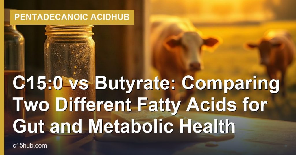 C15:0 vs Butyrate: Comparing Two Different Fatty Acids for Gut and Metabolic Health - Pentadecanoic AcidHub