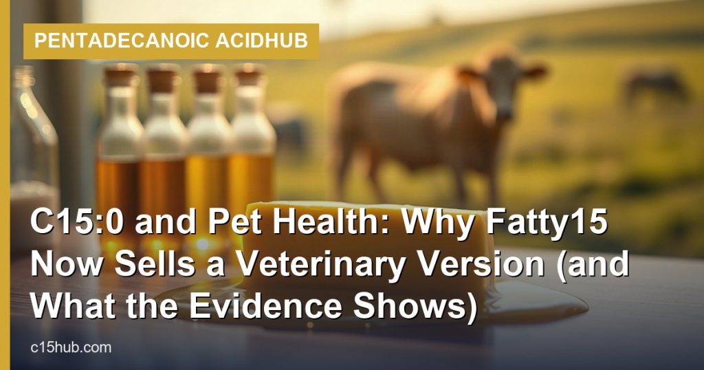 C15:0 and Pet Health: Why Fatty15 Now Sells a Veterinary Version (and What the Evidence Shows) - Pentadecanoic AcidHub