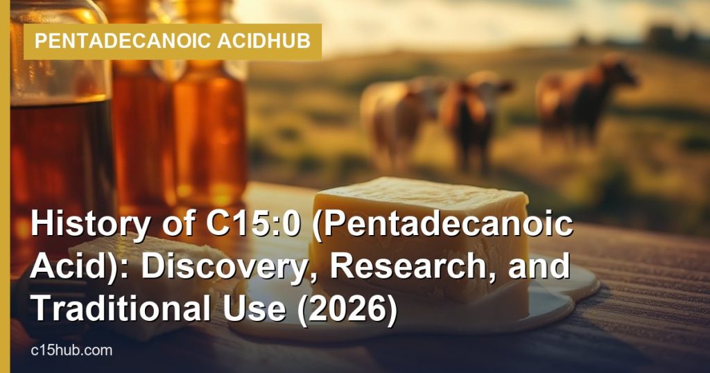 History of C15:0 (Pentadecanoic Acid): Discovery, Research, and Traditional Use (2026) - Pentadecanoic AcidHub