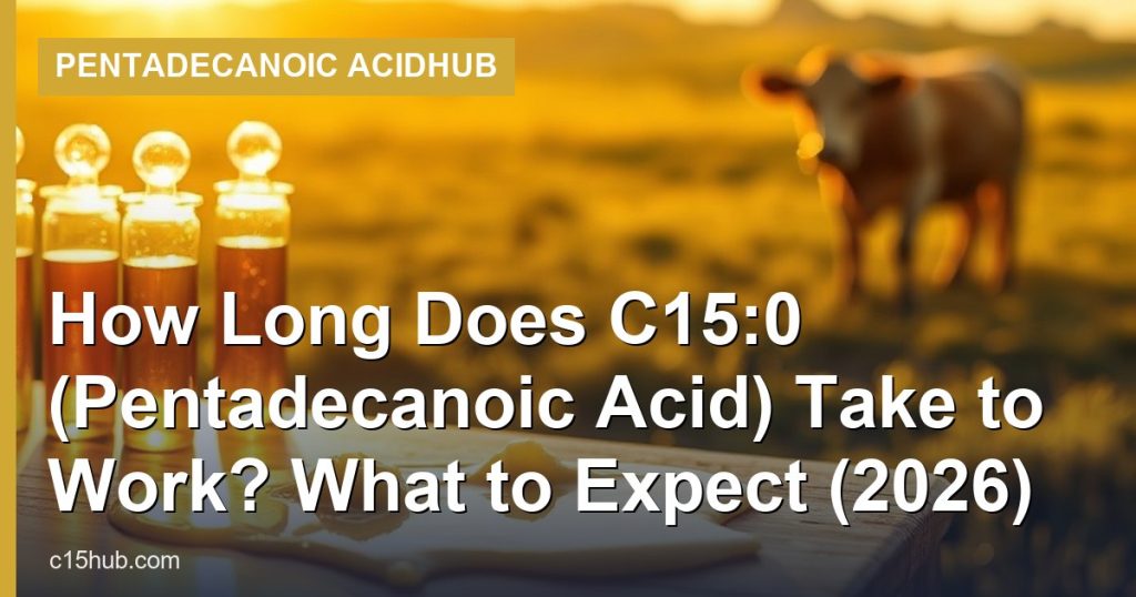 How Long Does C15:0 (Pentadecanoic Acid) Take to Work? What to Expect (2026) - Pentadecanoic AcidHub