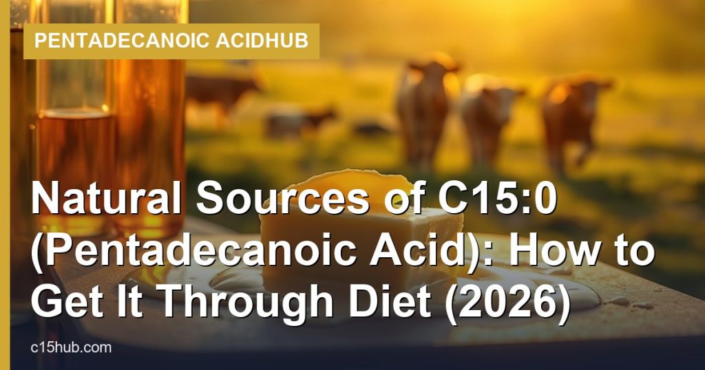 Natural Sources of C15:0 (Pentadecanoic Acid): How to Get It Through Diet (2026) - Pentadecanoic AcidHub